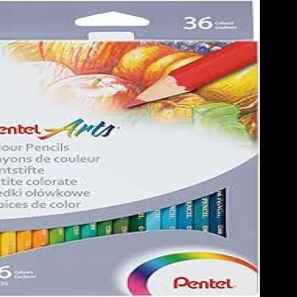 COLORES ESTUCHE C36 LARGOS PENTEL CB8-36 HEXAG.